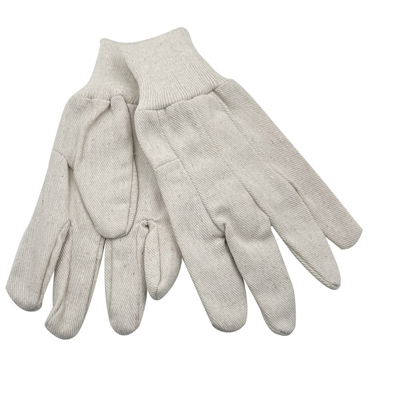 Wholesale White Knitted Cotton Gloves Working Gloves Construction Work Gloves In Bulk For Garden