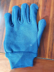 Cotton Yarn Knitted Gloves Construction Hand Thickening Industrial Gardening Knitted Cotton Gloves