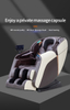 8D Simulation Human Massage Airbag Wrapped Heating Massage Chair
