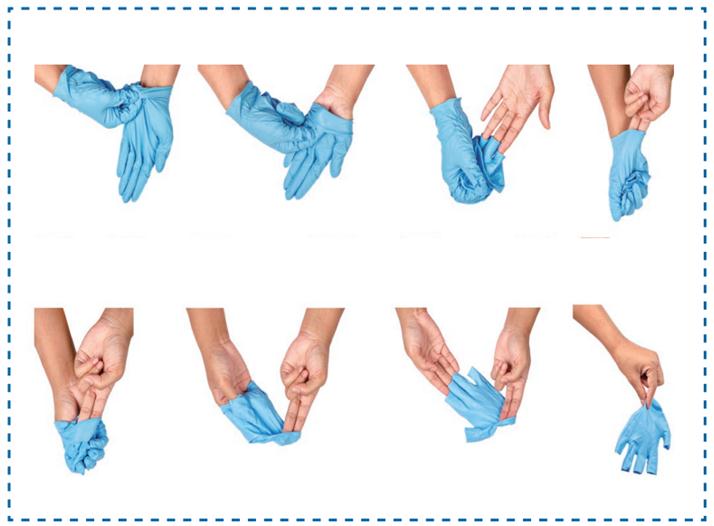 Rubber Disposable Nitrile Exam Gloves for Medical Use