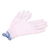 13 Gauge Polyester Shell PU Palm Coated White Hand Work Gloves