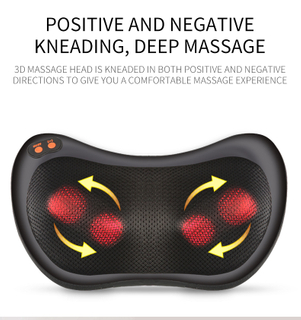 Factory Electronic Automatic Timing Control Back Cervical Neck Massage Easy One Button Control Knead Massage Pillow With Heating