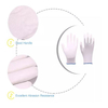 13 Gauge Polyester Shell PU Palm Coated White Hand Work Gloves