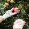 Full Flower Printing 13 gauge Polyester Shell Pu Coated Safety Work Gloves