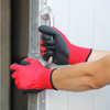 13 Gauge Polyester Liner Crinkle Latex Coated Safety Work Gloves
