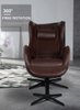 2022 Luxury Swing Microfiber Recliner Massage Sofa Modern Style Single Home Relax Relieve Fatigue Massage Sofa With Music Player