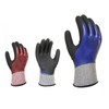 Glass Cutting HPPE and Glass Fiber Safety Work Gloves with Nitrile Coating