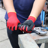 13 Gauge Polyester Liner Crinkle Latex Coated Safety Work Gloves