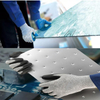 Glass Cutting HPPE and Glass Fiber Safety Work Gloves with Nitrile Coating
