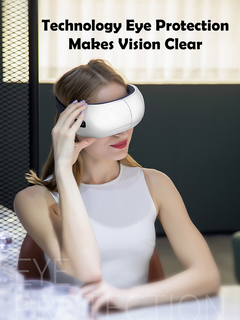 Hot Sales Rechargeable Handheld Mini 3D Eye Massager Air Bag Graphene Heating Vibrating Eye Massager with Bluetooth Music