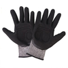 13 Gauge TPR Anti Cut HPPE Sandy Nitrile Coated Work Hand Gloves with Velcro Cuff and Padded Palm