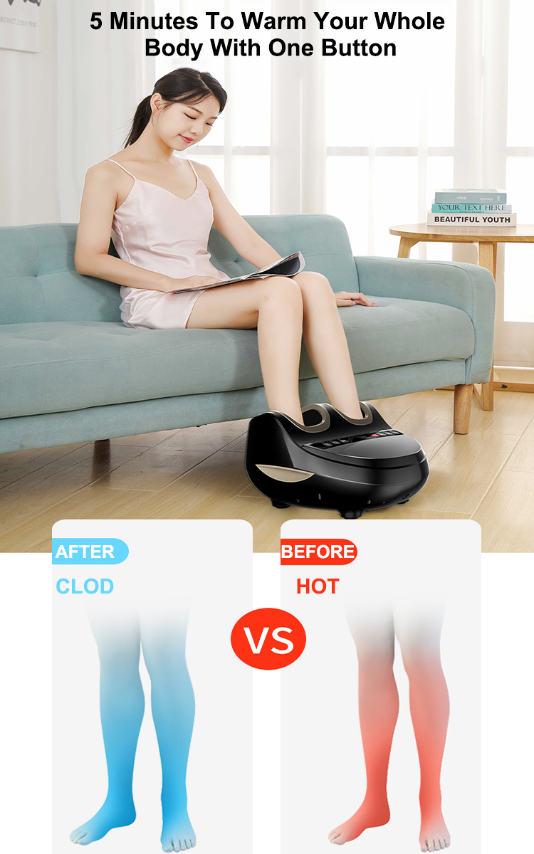 Home Use Vibrating Silver Foot Massager