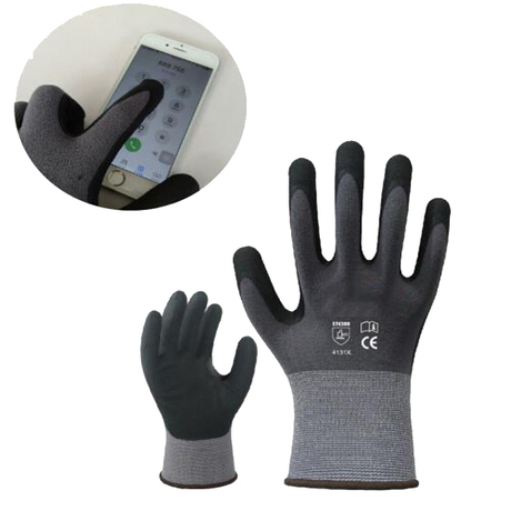 Polyester PU Palm Coated Household Electric Labor Work Gloves