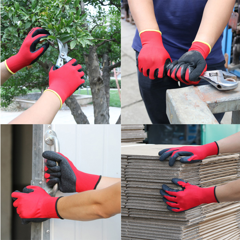 crinkle latex coated gloves 9