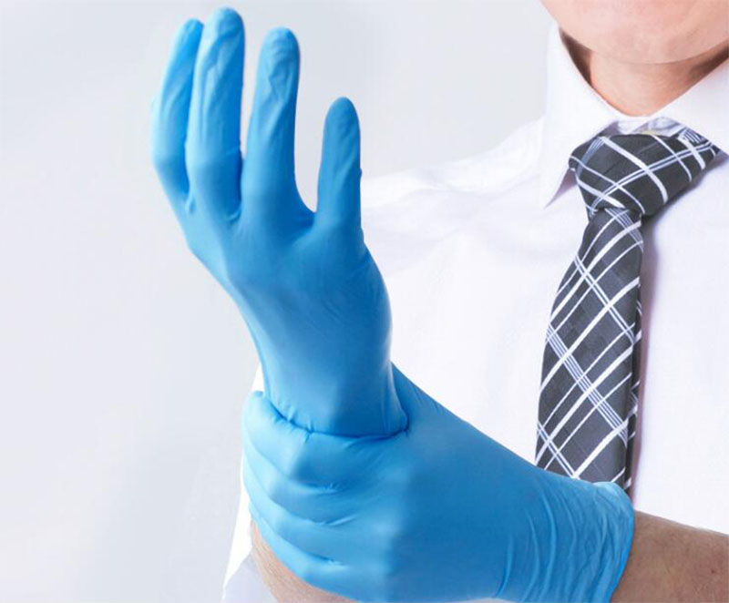 Disposable Medical Grade Latex Free Powder Free Nitrile Gloves with CE Certificate