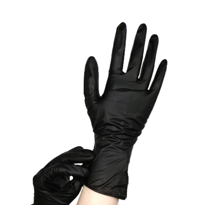 Black Eco-Friendly Vinyl Protective Disposable Gloves